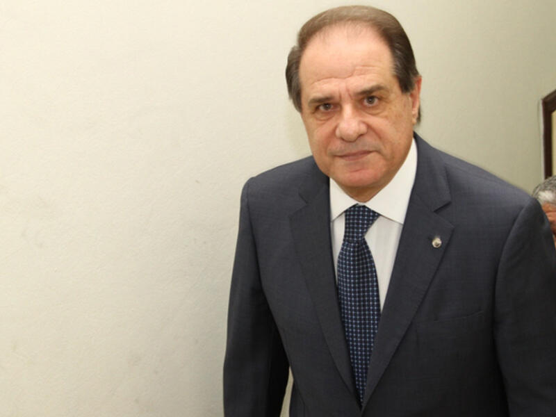 Lebanese Labor Minister Sejaan Azzi. (AFP/File)