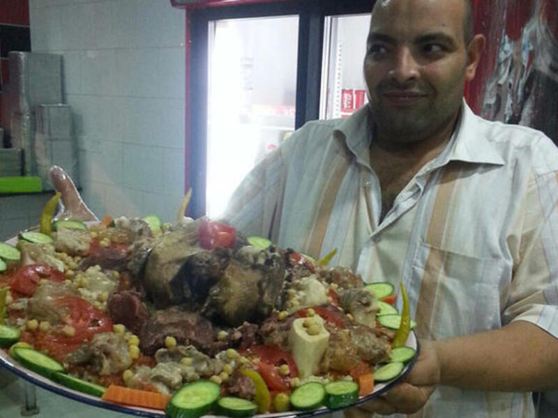 egypt rice with rabbit and duck
