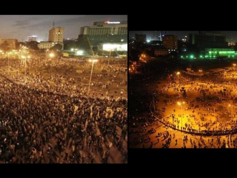 A disillusionment with Tahrir Part 1: Military command no better than Mubarak? Protestors weild signs
'Mubarak, leave!' to make the point that little has changed since the 1st round of revolution. Not to agrees with 
Donald Trump's: 'We should never have abandoned Mubarak.'  A rejoinder retorted: 'We didn't abandon Mubarak, the Egyptians
did.'