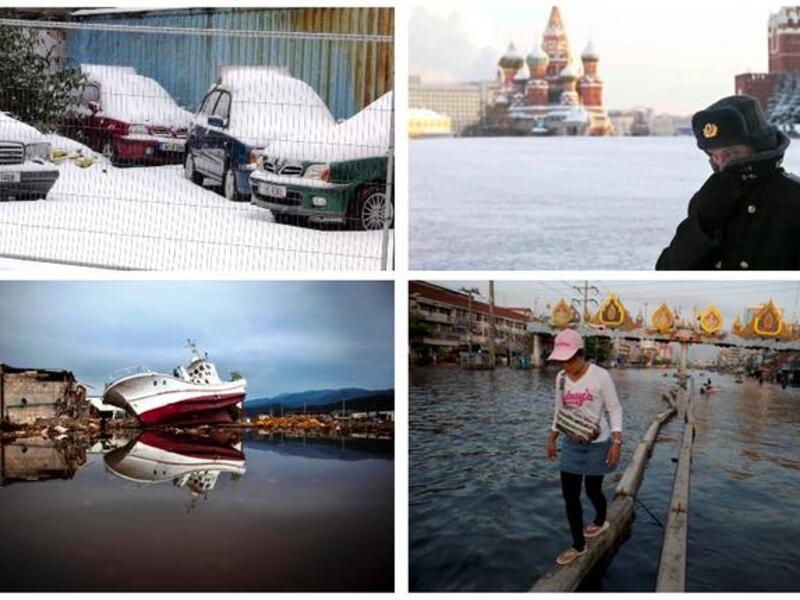Europe started the year in a white state of snow-crisis at freeze-down mode, and finished the year in a shut-down 
of a different kind, peaking in economic collapse. Severe weather saw Russia's coldest winter. As the year progressed, severe rainfall afflicted Thailand in a record monsoon catastrophe.
