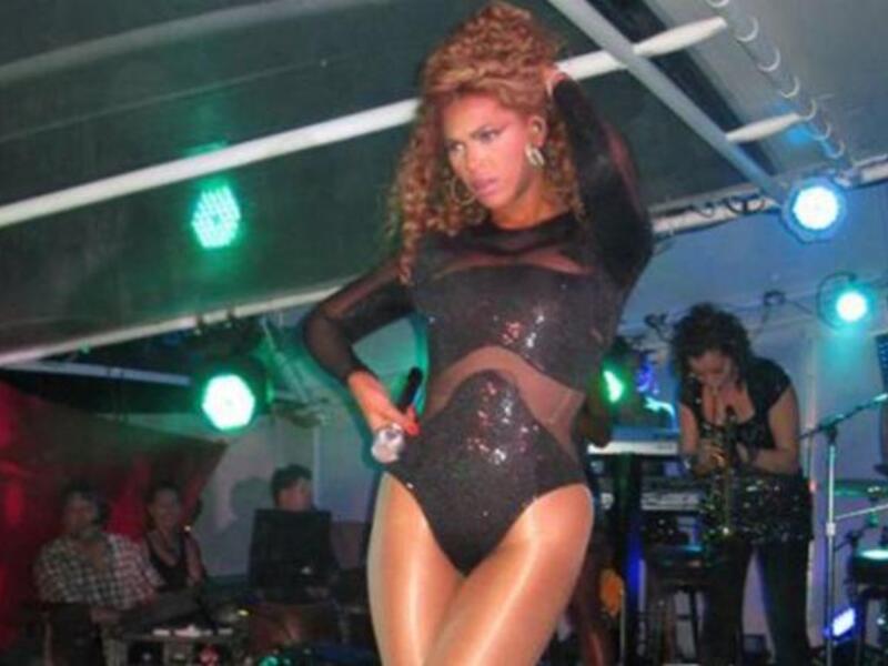 A husband and wife act: Beyonce or Mrs Jay-Z reportedly received $2m to perform at NY party thrown by Hannibal Gaddafi. Has since given money to Haiti. Here performing for the Gaddafi kids.