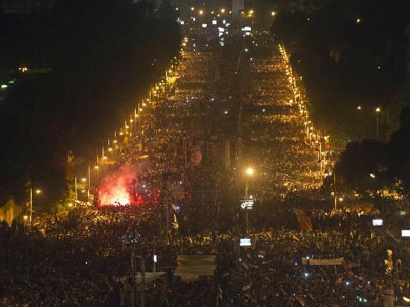 Egyptians as far as the eye can see (AFP)