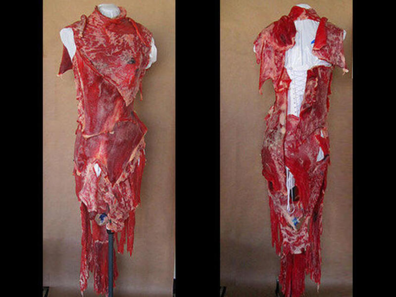 meat dress lady gaga