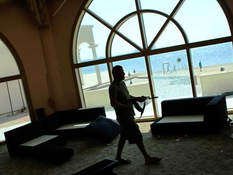 Brother Saadi Gaddafi's home doesn't escape publicity. Is his play pad neighboring younger Sister's, we wonder? 
Business man and former professional football player, Saadi, doubtless enjoyed a healthy share of sporting amenities at home base.
