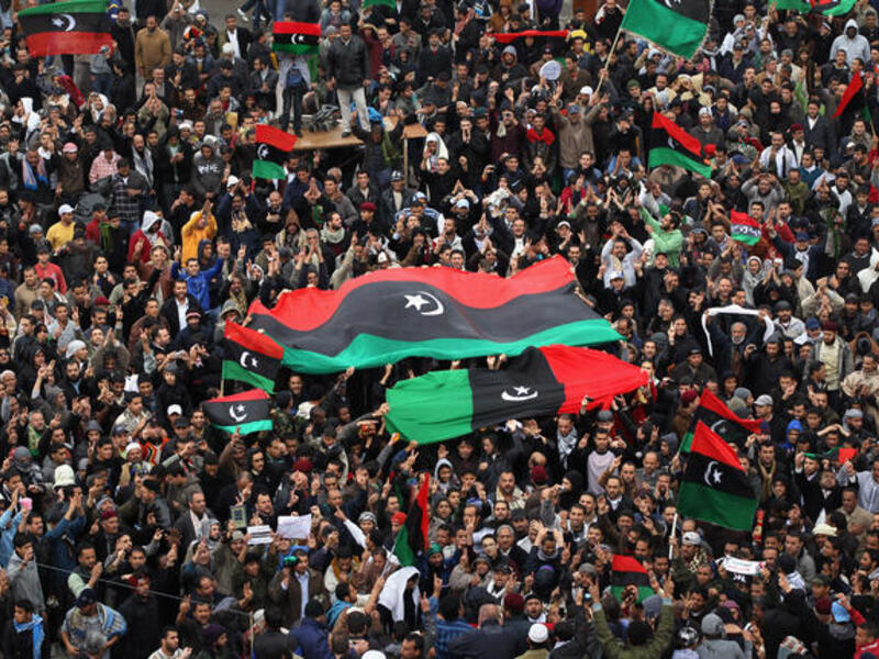 What protests? Insists the Libyan leader well into the Revolution. 'There are no protests' he persists as non-state coverage
beams images of throngs on the streets. If Gaddafi still had a jot of credibility, he started to
lose it now. Who are you? Where are you? He asked confusedly in speeches.