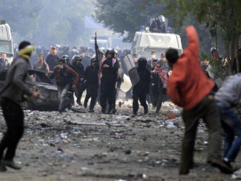 Riot in Tahrir square 