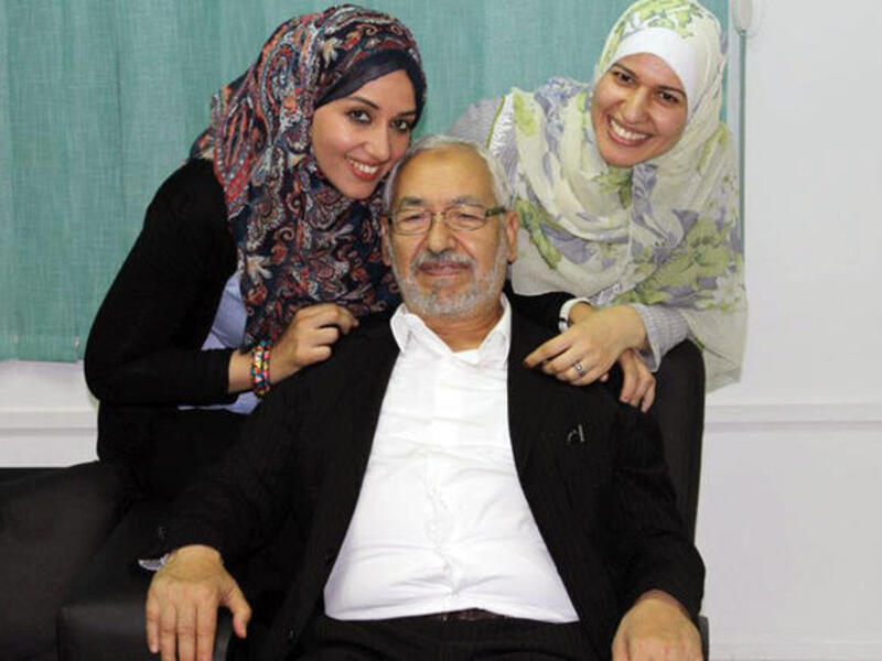 Rachid Ghannouchi’s daughters - Yousra (Right)