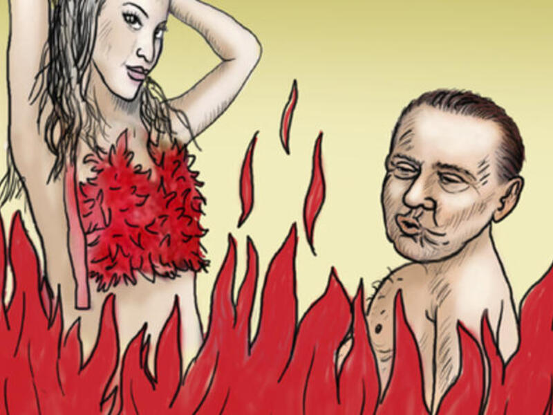 A Scandalous Valentine Leader with his Moroccan Minor who he linked to Mubarak saying she was a relative, even grandchild to Mubarak, and asked the police to release her from criminal charges last year.