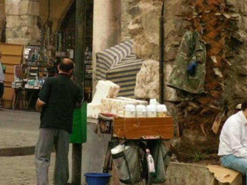 Street coffee seller