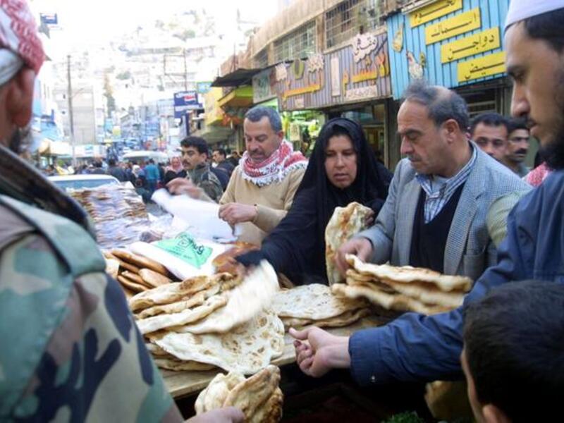 Shopping frenzy : Reports off the street of rationing of food supplies in Jordan this 
Ramadan as one shopper getting stocked up for the opening week tells of being restricted on the number of chickens
 he was allowed to buy in a Jordan food market. Five chickens exceeded his allowance, apparently.