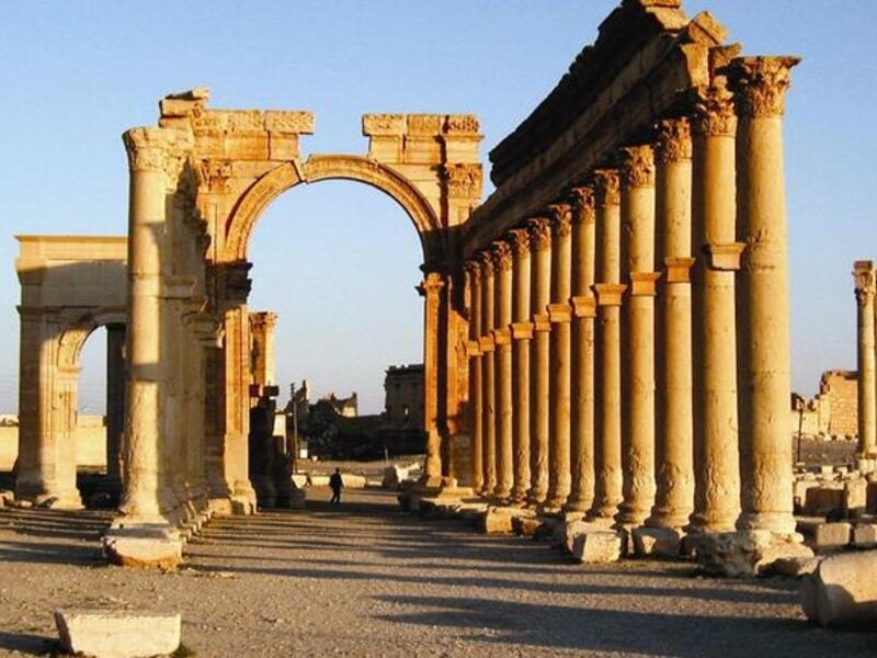 Palmyra in syria attacked.