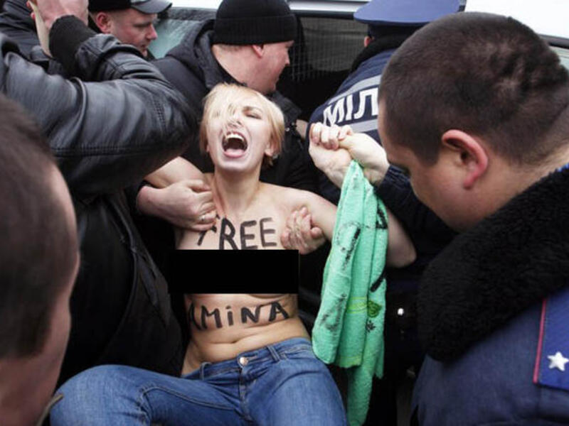 Ukraine Kiev Topless Jihad