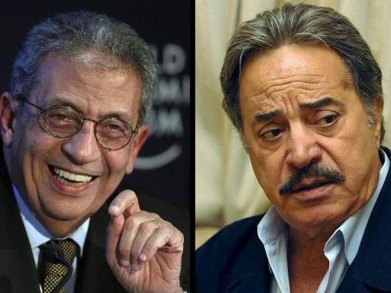يوسف شعبان وعمرو موسى