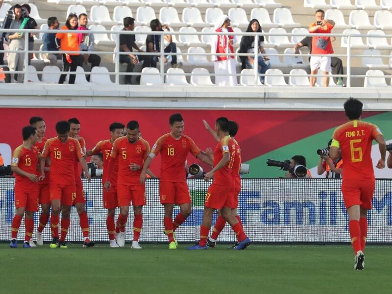  Kyrgyzstan opened the scoring but it was China who claimed three points from the opening fixture in Asian Cup Group C. 