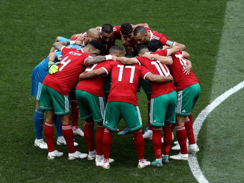  Fernando Hierro's side finish above Portugal in Group B after a 2-2 draw against Morocco in Kaliningrad. 