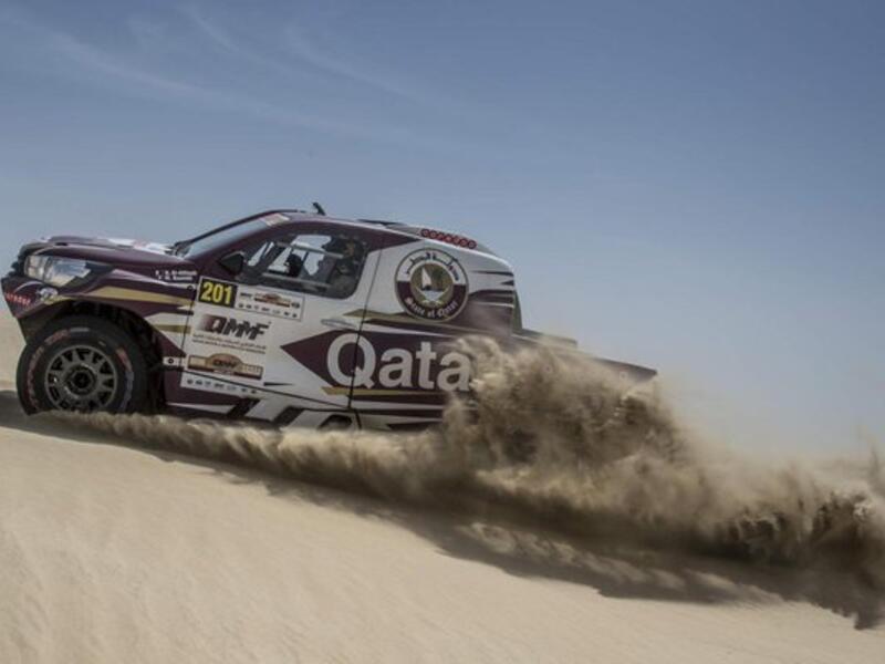 Nasser Saleh Al-Attiyah during the third day action Thursday in the Qatar Cross-Country Rally. (Photo: Arab News)