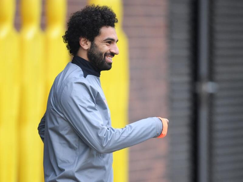 Liverpool's Egyptian midfielder Mohamed Salah arrives for a team training session at the club's Melwood training complex in Liverpool, north west England, on September 25, 2017 , on the eve of their Champions League Group E football match against Spartak Moscow in Russia.
Paul ELLIS / AFP
