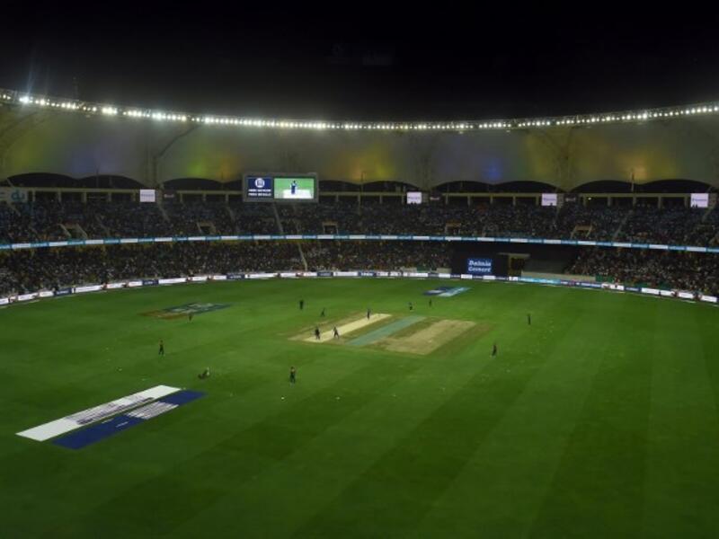 Sri Lanka and Bangladeshi cricketers play during the one day international (ODI) Asia Cup cricket match between Bangladesh and Sri Lanka at the Dubai International Cricket Stadium in Dubai on September 15, 2018.
ISHARA S. KODIKARA / AFP