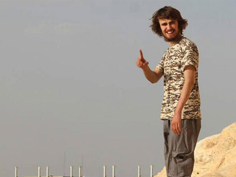 Jack Letts, in a picture he posted on Facebook, near the Tabqa Dam in Syria. (Facebook)