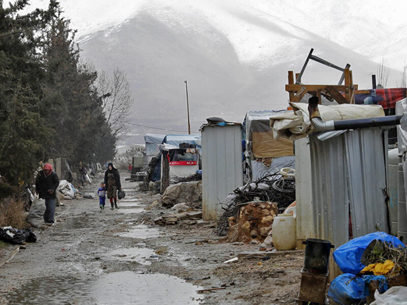 Syrian refugees living in dire conditions in Lebanon. (AFP/Joseph Eid)