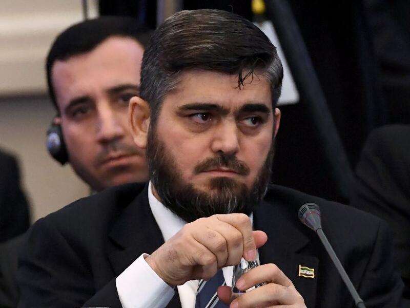 Chief rebel negotiator Mohammad Alloush attends the first session of Syria peace talks at Astana's Rixos President Hotel on January 23, 2017. (AFP/Kirill Kudryavtsev)