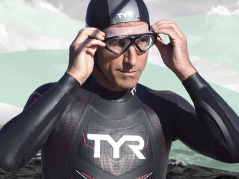 Ben Lecomte, Long-distance swimmer has set off on a 5,500-mile journey across the Pacific Ocean. (Twitter)