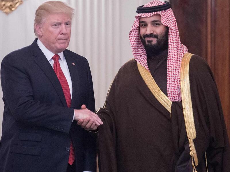 US President Donald Trump and Saudi Crown Prince Mohammed bin Salman have debated the situation in war-torn Yemen during a gathering. (AFP/ File Photo)