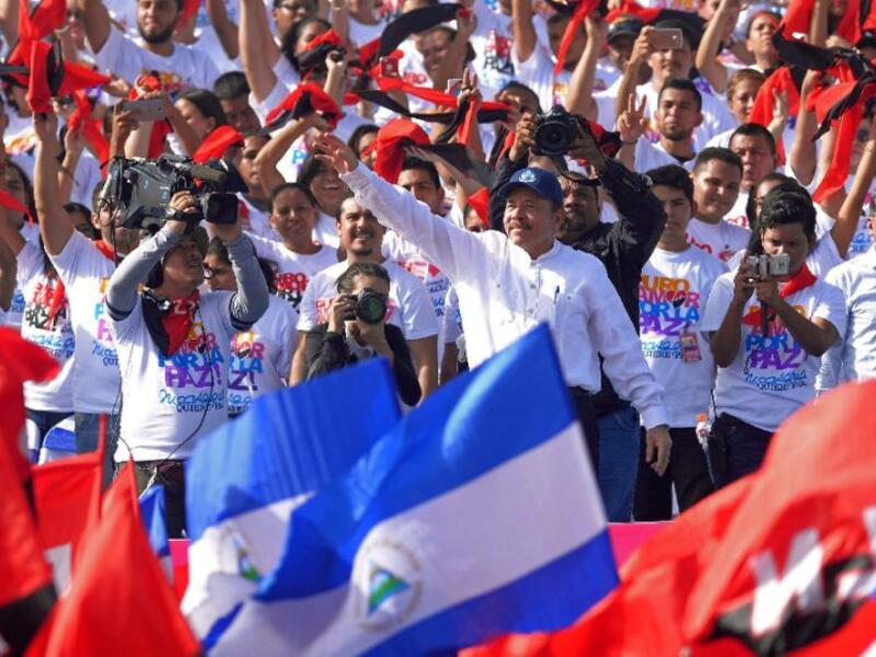 Washington blames Nicaragua's President Daniel Ortega for the deadly unrest that has left more than 300 dead (AFP/MARVIN RECINOS)