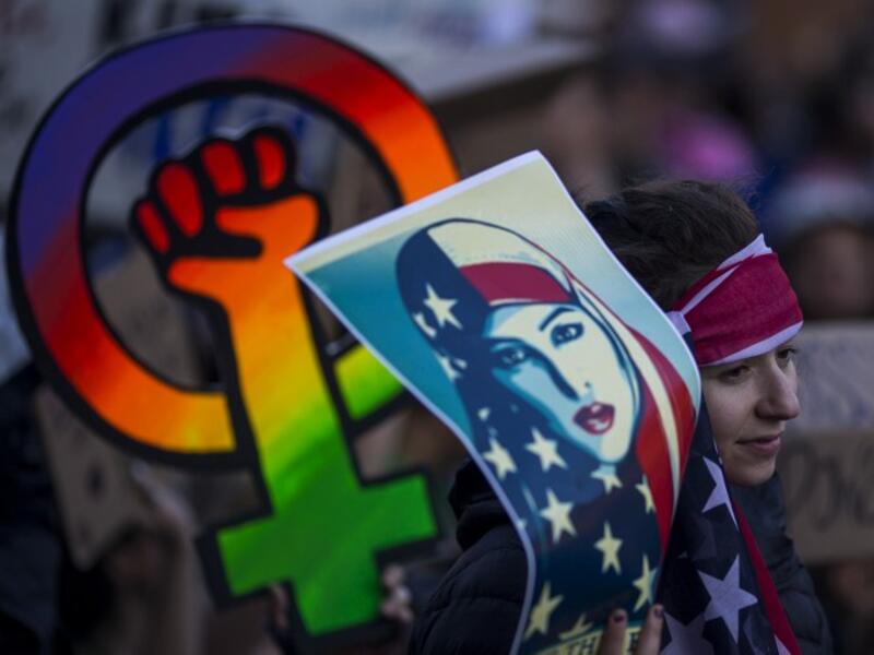 Women's March in Los Angeles on Saturday (David Mcnew/AFP)