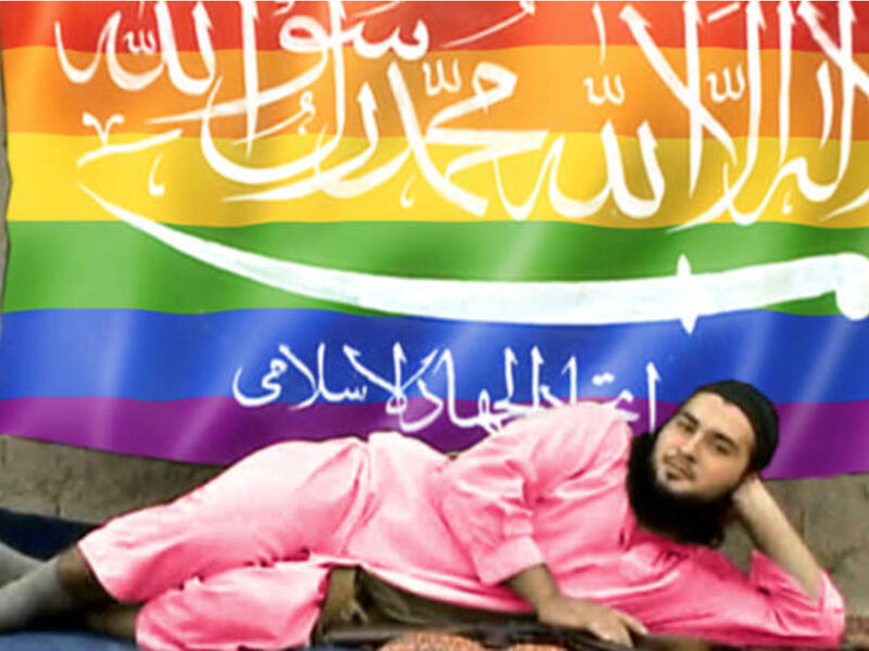 Hacktivist group Anonymous this weekend infiltrated Daesh-affiliated Twitter accounts with pro-LGBT slogans and imagery, in response to last week's mass shooting at an Orlando gay nightclub.  (Screenshot: Twitter)