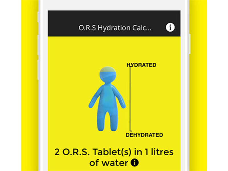 The app helps you calculate the correct amount of water you need to stay hydrated. (Trade Arabia)