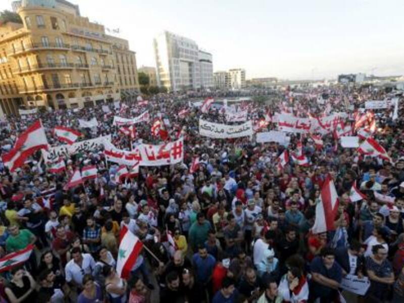 The group is demanding sustainable solutions to the crisis, resignation of the Environment Minister, and immediate parliamentary elections. (Twitter)