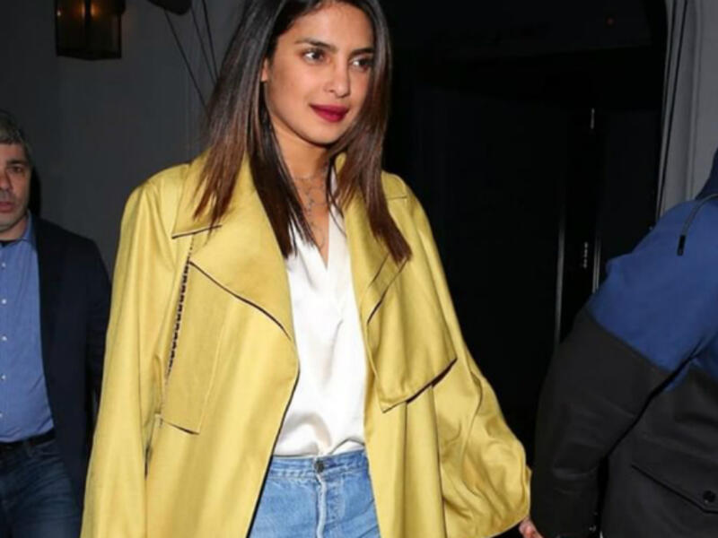 Priyanka Chopra was spotted in Los Angeles last week wearing a mustard yellow trench coat by Dubai-based modest wear brand Bouguessa.