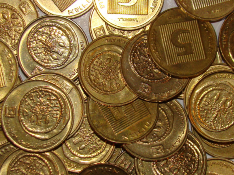 Shekels are not edible. (Shutterstock)