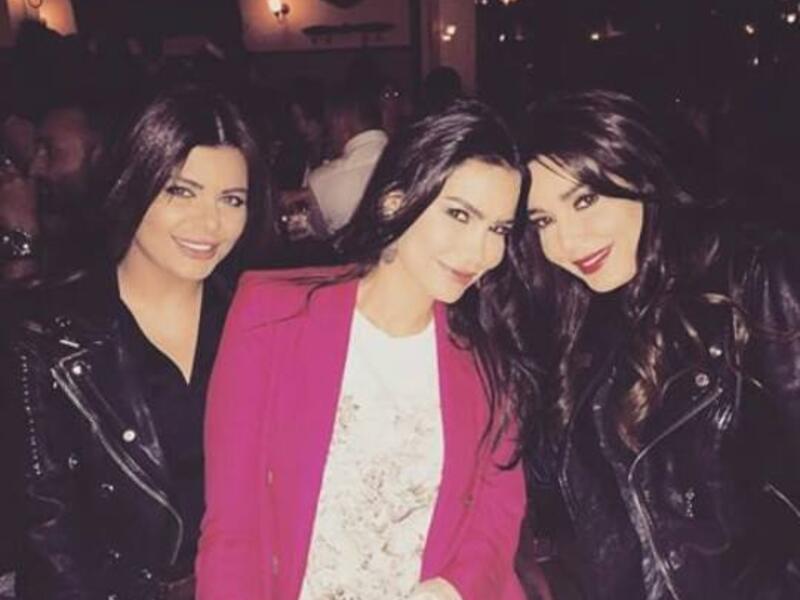 Cyrine Abdel Nour has a chilled evening out with her girlfriends. (Image: Facebook)