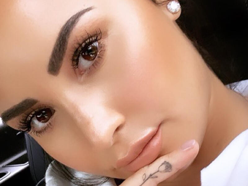 Demi Lovato bought herself a bouquet of roses (Source: ddlovato / Instagram) 