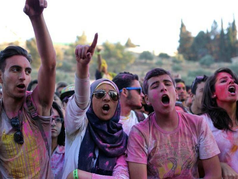 Int'l Color Festival in Amman, Jordan. (Xinhua)