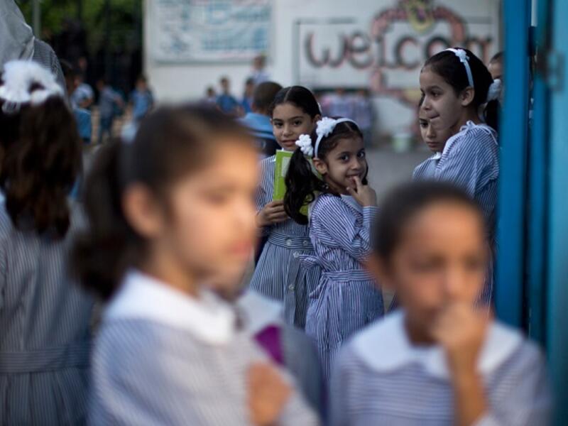 Egypt announced a new strategy in the way the country invests in education, with new sources of funding that would allow partnerships with the private sector. (AFP photo)