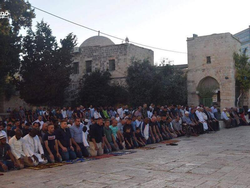 صلاة العيد في المسجد الأقصى 