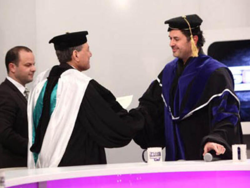 Ragheb Alama presented with PHD