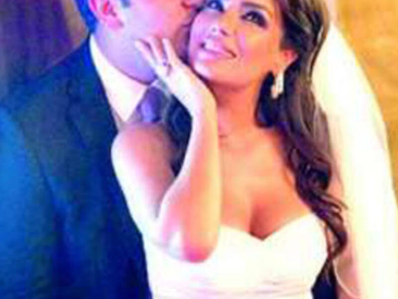 Rida Boutrus on her wedding day