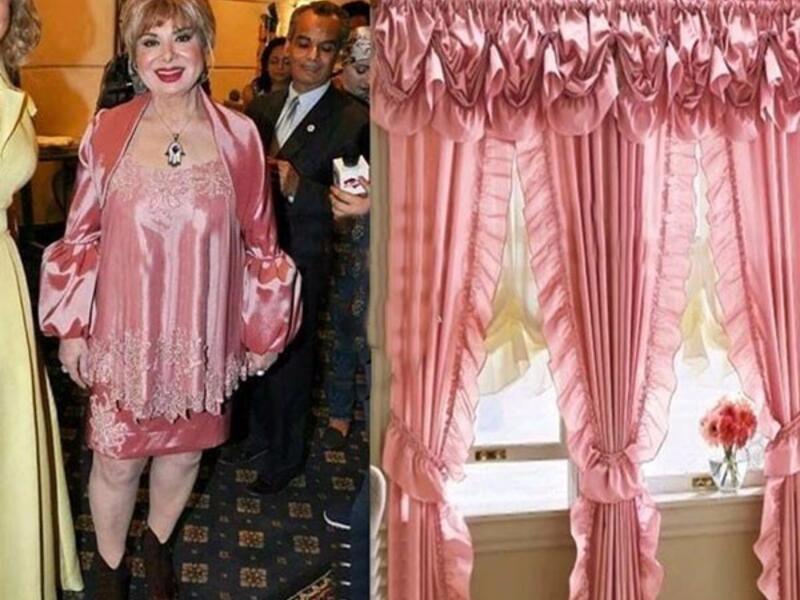 سخر نشطاء مواقع التواصل الاجتماعي من إطلالة الفنانة المصرية فادية عبدالغني في إحدى المناسبات الفنية التي شاركت بها مؤخرًا ظهرت فادية خلال الاحتفال بإطلالة غير متوقعة حيث ارتدت فستان باللون الوردي وقد شبهه البعض بملابس النوم والبعض الأخر شبهه بالستائر.