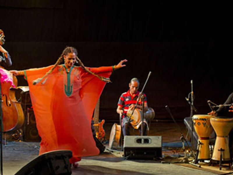 Ghalia Benali performing in Al Geneina theatre (Photo: Bassam Zoghby)