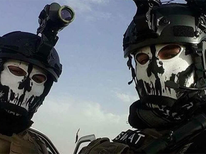 A picture of two Iraqi soldiers posted on the @iraqiswat Instagram account. (Instagram)