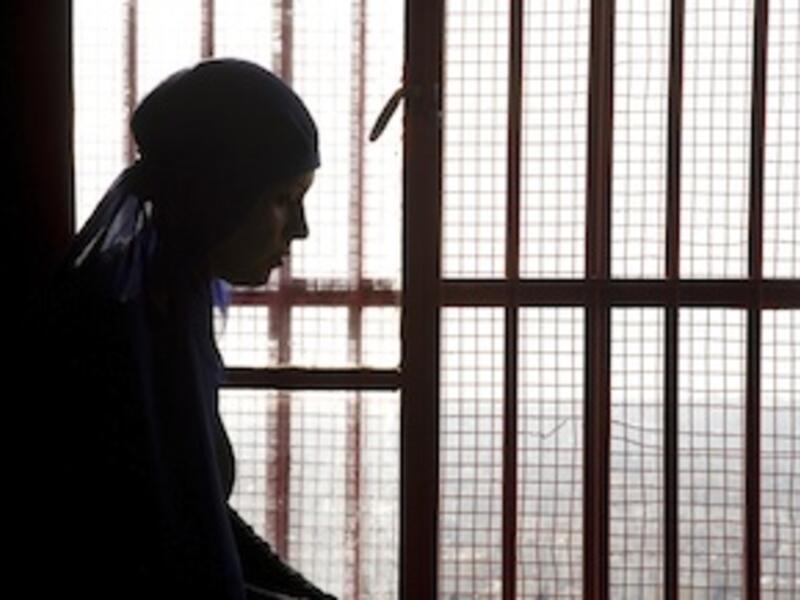 Image from "Scheherazade in Baabda," a play performed by the women inmates of Baabda Prison, Lebanon. [Photograph courtesy of Dalia Khamissy/ Catharsis-LCDT]