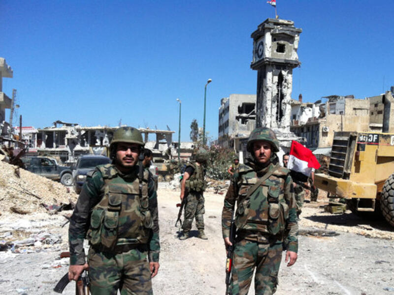 Regime fighters captured Yabroud, one of the last major rebel strongholds in Qalamoun, last month (File Archive/AFP)