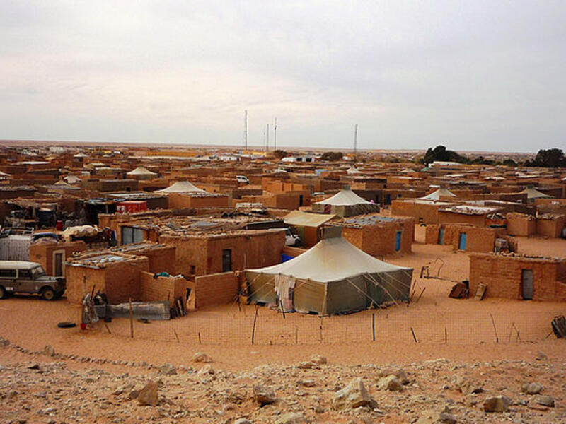 The Green March of 1975 displaced many Sahrawis from Western Sahara into Algerian refugee camps that are now considered some of the oldest and largest refugee camps in the world (Courtesy of Wikimedia)