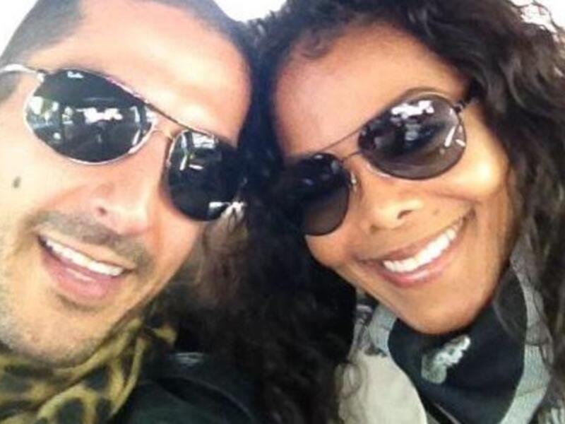 Janet with her Qatari billionaire lover.