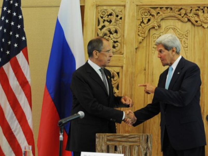 US Secretary of State John Kerry and Russian Foreign Minister Sergei Lavrov are calling on the UN to host Syrian peace talks in November. (AFP)