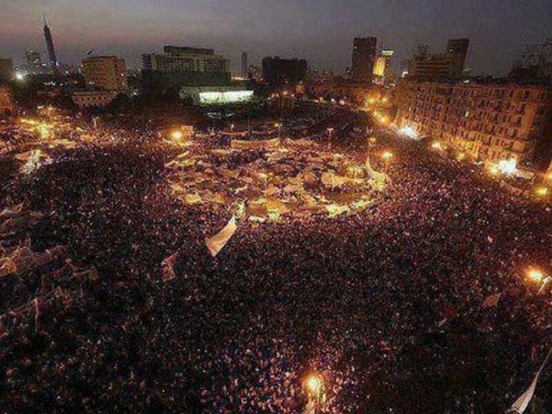 Tahrir Square on Tuesday evening